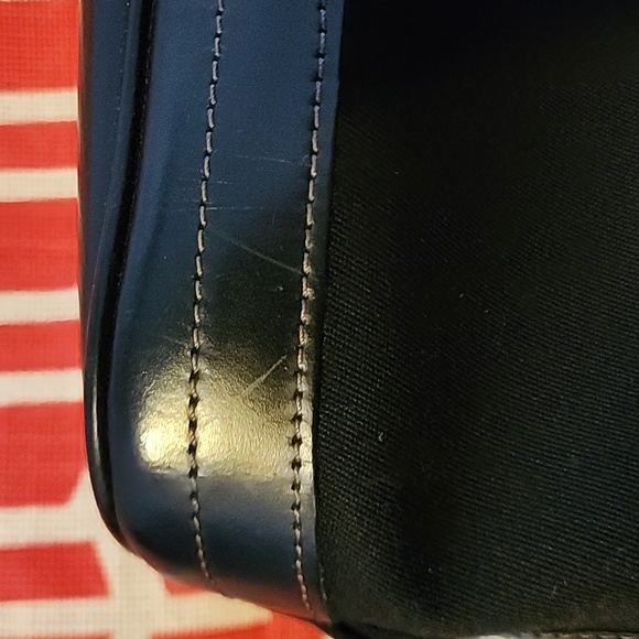 Dooney & Bourke Vintage Cabriolet Cloth w/ Leather Trim Satchel Midnight Black - Picture 7 of 16